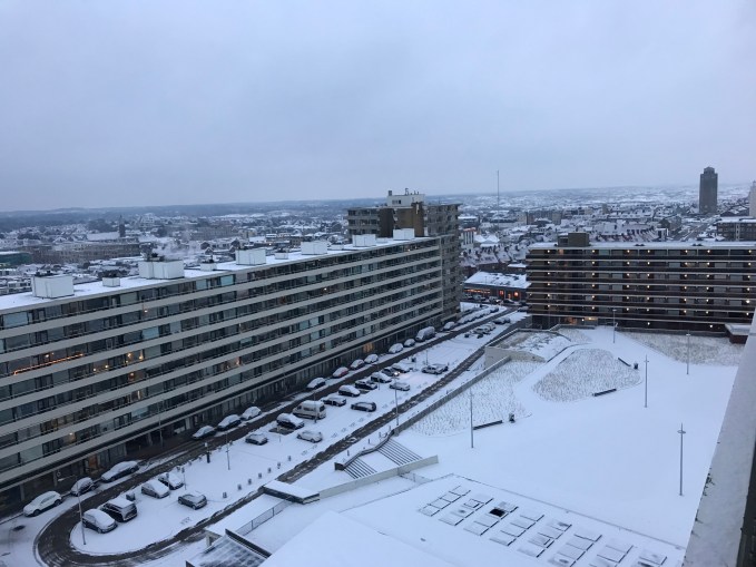 Zandvoort in de sneeuw
